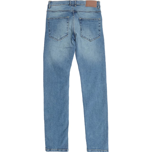 Mens French Connection Skinny Stretch Jeans In Blue Belt Loops, Button/Zip Closure, Skinny Fit