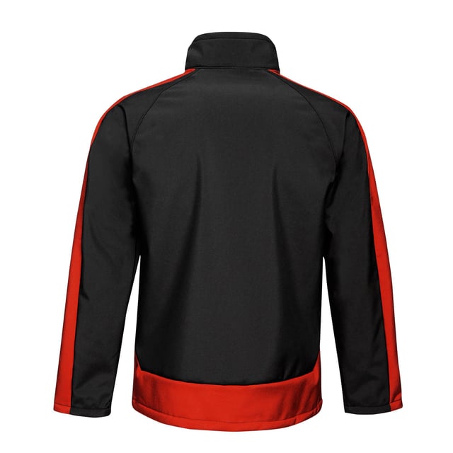 Mens full zip jacket made of warm backed woven Softshell XPT printable fabric. Waterproof and breathable. Ideal for screen, transfer, and vinyl printing. 3 layer membrane fabric. Wind resistant membrane fabric. Durable water repellent finish. 2 zipped lower pockets and 1 zipped chest pocket. Adjustable shockcord hem. Inner zip and chin guard. Ideal for wearing outdoors on a cold day. 100% Polyester.
