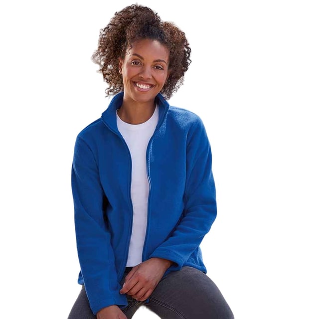 Material: 100% Polyester. Fabric: Dense Compact Pile Fleece. Design: Plain. 320gsm. Fabric Technology: Anti-Pilling. Coverstitch Detail, Panel Detail, Unlined. Cuff: Hemmed. Sleeve-Type: Long-Sleeved. Neckline: Standing Collar. Pockets: 2 Side Pockets, Zip. Fastening: Full Zip. Hem: Adjustable, Drawcord. Sustainability: WRAP Certified.
