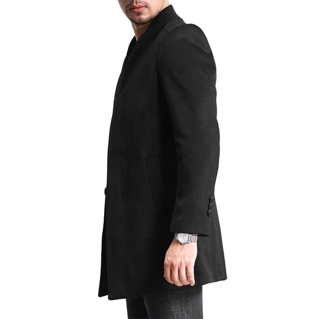 [Materialpflege] HOCHWERTIGES MATERIAL – 50 % Wolle, 50 % Polyester. Es ist bequem, atmungsaktiv, weicher, glatter, leichter zu waschen und behält die Form. Es atmet frei und nimmt Schweiß auf. WASCHEN – Chemische Reinigung wird empfohlen; Handwäsche ist möglich, jedoch mit kaltem Wasser. VIELSEITIGER ANLASS – Es eignet sich für viele Anlässe, wie den Alltag, Geschäftstreffen, modische Partys, jeden großen Feiertag usw. [Paket] 1 * Mantel