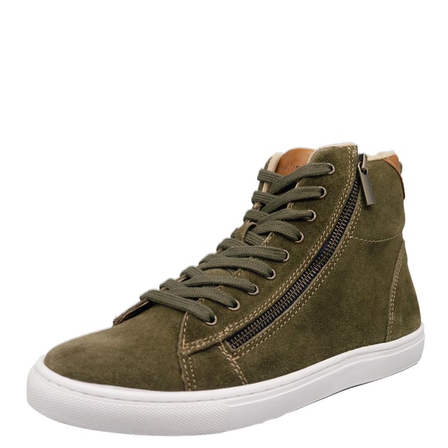 Level up your everyday trainer collection with the Ilford High Top Trainers, featuring soft suede leather uppers and a classic lace up design. Complete with a zip fastening for a trend-led feel and easy to wear style.