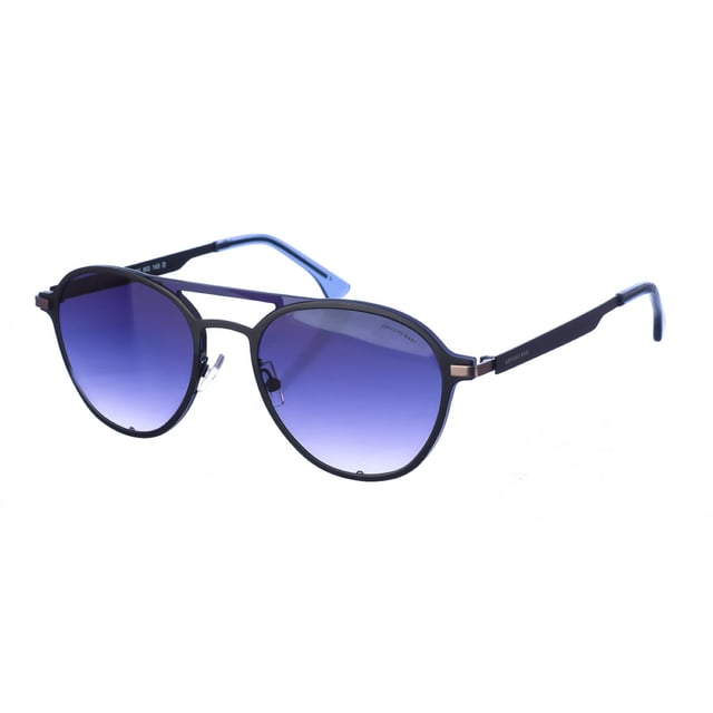 Gafas de sol Armand Basi con montura de metal.
 Color Negro
 Forma rectangular.
 Lentes de color Negro degradado
 Patillas metalicas y acabado en acetato.
Nombre de la marca grabado en la lente.
 100% Protección UV. 
cristales antireflejo.
 Incluye una funda de tela de protección.
 Los colores reales del producto pueden variar ligeramente con respecto a los colores que muestra su monitor.
 
 Medidas  Ancho lente: 54 mm. Puente: 20 mm. Patillas: 145 mm.
 
 Limpiar las gafas con agua y jabón (neutro).
 - No utilice paños sucios o abrasivos, que puedan alterar las características de los filtros.
 - Utilice solo accesorios y repuestos originales.
