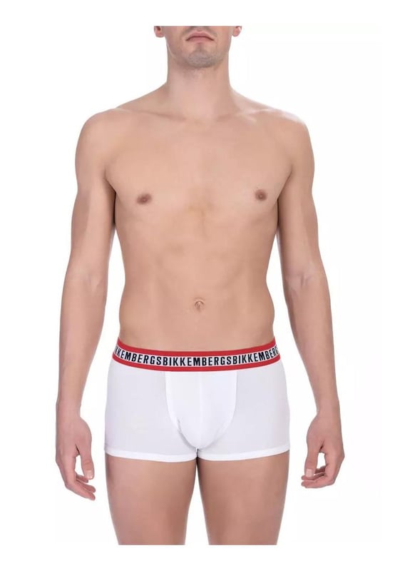 Imprescindibles calzoncillos de algodón blanco para hombres  
Paquete de dos incluye dos pares  
Fabricados con algodón suave y transpirable  
Color blanco clásico  
Ajuste ceñido para un soporte excelente  
Perfectos para el uso diario  
Ofrece tanto comodidad como estilo  
Adecuados para relajarse o actividades diarias  
Mejora tu colección de ropa interior  
Material: 95% algodón 5% elastano