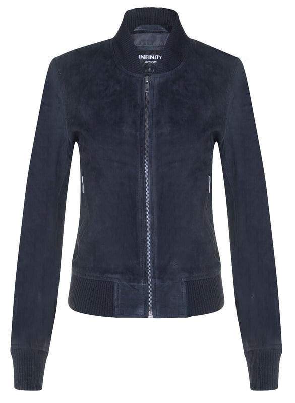 Introducing our Women's Goat Suede Leather MA-1 Varsity Jacket, a perfect blend of sporty and sophisticated style. Crafted from soft and supple goat suede, this jacket offers a luxurious and velvety texture that sets it apart. Here's what makes it a standout piece in your wardrobe:  
Supple Goat Suede Leather: The soft and supple goat suede leather construction provides a luxurious and comfortable feel, making it an excellent choice for both style and comfort. 
Functional Waist Pockets: Two exterior waist pockets offer convenient storage options for your essentials, combining functionality with fashion. 
Rib-Knit Details: The rib-knit collar, cuff, and hem give the jacket a classic varsity jacket look while ensuring added comfort and a snug fit. 
Trendy Color Options: Available in two trendy colors, this jacket allows for versatile styling options, making it suitable for various outfits and occasions. 
Durable YKK Zips: The YKK zips used in the jacket ensure durability and smooth functionality, adding to the overall quality and longevity of the garment.  The Women's Goat Suede Leather MA-1 Varsity Jacket effortlessly combines style, comfort, and timeless appeal, making it a statement piece that complements your unique fashion sense and adds a touch of luxury to your collection.