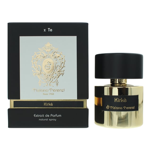 Tiziana Terenzi Kirke is a mesmerizing chypre fruity fragrance that captures the essence of enchantment and seduction, launched in 2015. The fragrance opens with a captivating blend of fruity accords that immediately command attention. Juicy passionfruit and luscious pear, raspberry, cassis and sand create a vibrant and invigorating introduction, while the sweet and succulent notes of peach add a touch of fruity allure. As the scent develops, the heart reveals a rich and opulent touch of lily-of-the-valley, exuding an aura of feminine sensuality and seduction. The base notes exude a sense of depth and seductive power. The sweet hint of heliotrope merges with the warm and creamy embrace of sandalwood, creating an irresistible and captivating foundation. The seductive allure of amber and the lingering essence of vanilla, patchouli and musk add a touch of sensuality, leaving a trail of enchantment wherever you go.