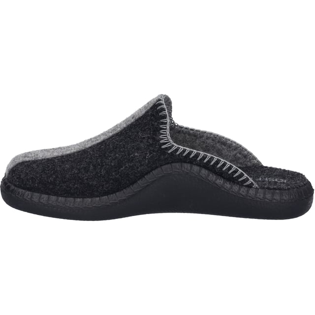 Ontdek het ideale schoeisel voor ontspannende uurtjes thuis met de Monaco damespantoffel 62 van JOSEF SEIBEL. Deze pantoffel, speciaal ontworpen voor vrouwen, maakt indruk met zijn kleur in een elegante titaniumcombinatie. De kleurstelling kan naadloos worden geïntegreerd in elke casual outfit, waardoor de schoen een veelzijdige metgezel is voor gezellige dagen thuis. Gemaakt van hoogwaardig vilt in het bovenmateriaal en een binnenzool van comfortabel textiel, biedt deze schoen ongeëvenaard comfort. De zwarte PU-zool (polyurethaan) zorgt niet alleen voor een aantrekkelijk contrast, maar maakt ook indruk met zijn uitstekende dempende eigenschappen. Dankzij de innovatieve direct soling, waarbij de zool direct in de zoolvorm wordt gespoten en aan het bovenwerk wordt gehecht, ervaar je een nieuwe dimensie van flexibiliteit en lichtheid. Met de Relax-collectie richt JOSEF SEIBEL zich op een gegarandeerde pasvorm en topkwaliteit, zodat je kunt vertrouwen op een duurzame metgezel die ver afstaat van de snelle fast fashion. De Monaco 62 damespantoffel is meer dan zomaar een pantoffel; het is een verklaring van gezelligheid en hoogwaardige afwerking, vervaardigd volgens Europese normen. Of het nu is voor ontspannende uren met een boek of als trouwe metgezel op lange werkdagen in het thuiskantoor, deze schoen vervult alle verlangens naar comfort en een verhoogd gevoel van welzijn.