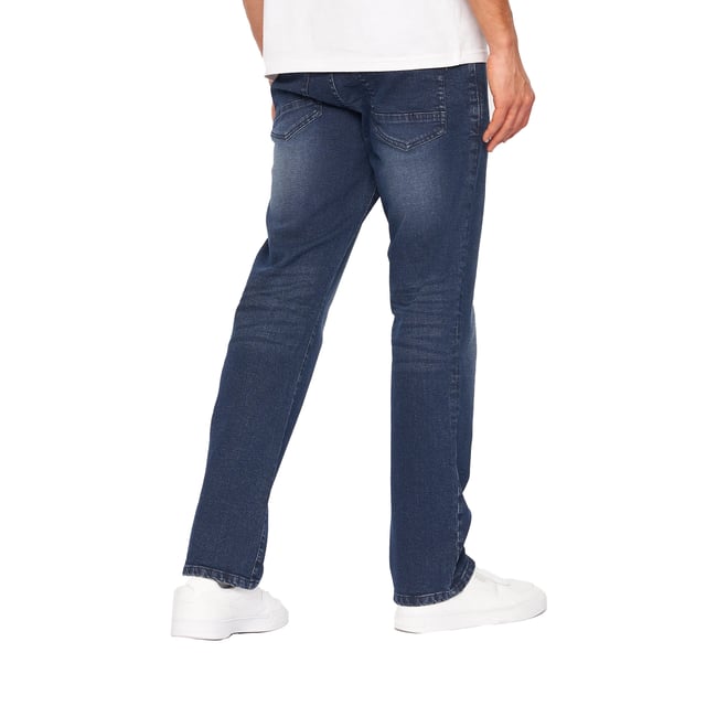 Material: Cotton, Polyester, PU. Fabric: Denim. Design: Logo. Pockets: 2 Side Pockets, 2 Back Pockets, 1 Coin Pocket. Fastening: Zip Fly. Belt, Belt Loops, Branded Buttons, Contrast Stitching. Waistline: Branded, Contrast Inner Waistband.