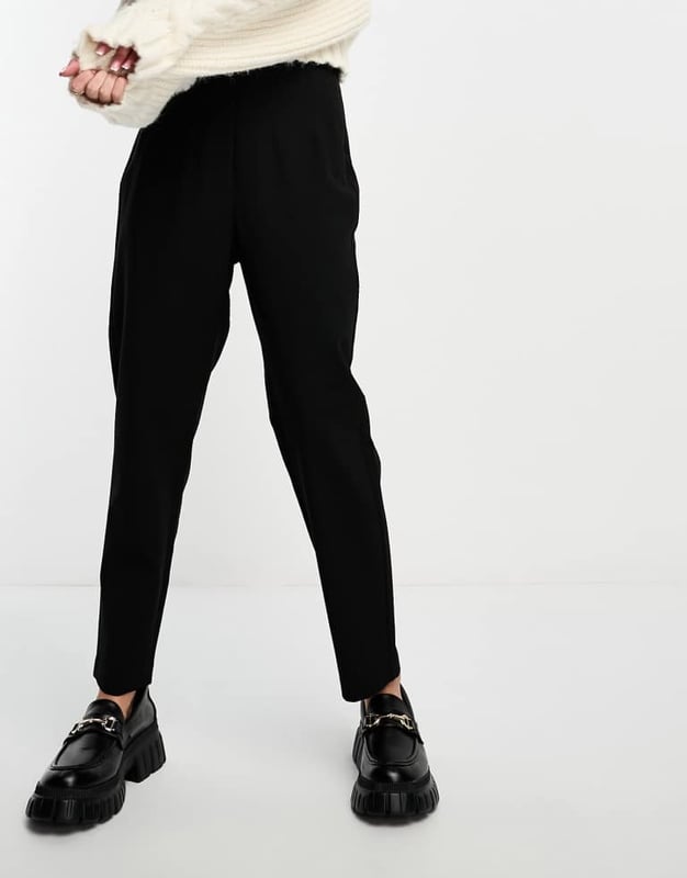 Trousers & Leggings by ASOS DESIGN Make your jeans jealous High rise Pleat details Regular, tapered fitSold By: Asos