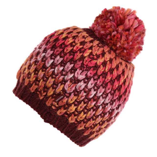 Keep them cosy with the Bitsie V kids' hat from Regatta. The fleece lining will ward off the cold and the pom pom brings the style. Material: 100% Acrylic. Ref: RKC249173.