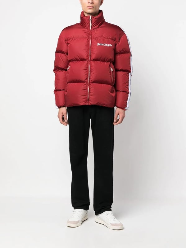 Palm Angel Classic Logo-print Padded Down Coat in Red
