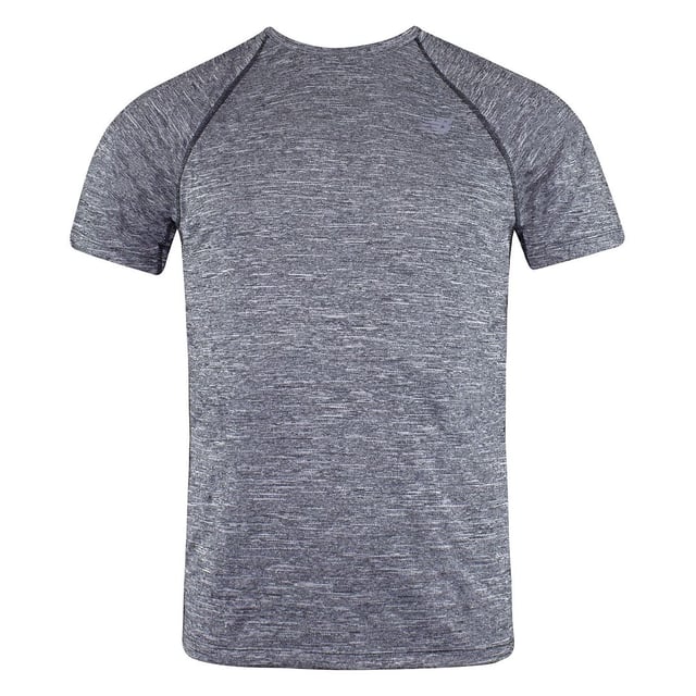 New Balance Short Sleeve Grey Crew Neck Mens Tenacity T Shirt