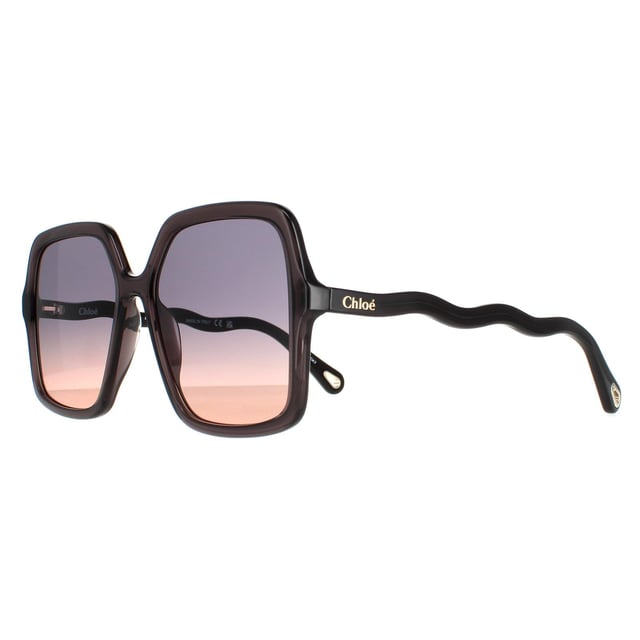 Chloe Square Womens Gray Blue Gradient Ch0086S Las gafas de sol Zelie son un moderno modelo cuadrado fabricado en acetato ligero. El logotipo de Chloe aparece en las patillas onduladas para dar autenticidad a la marca.