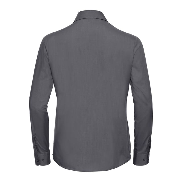 65% Polyester, 35% Cotton Poplin. Design: Plain. Pockets: 1 Chest Pocket. Cuff: Adjustable, Buttoned. Fastening: Button-Down. Neckline: Buttoned, Turn Down Collar. Sleeve-Type: Long-Sleeved. Hem: Rounded. Fabric Technology: Durable. Easy-Care. Fit: Classic. 110gsm. Sustainability: Amfori, Better Cotton Initiative, BSCI, Fair Labor Association, Oeko-Tex Standard 100 Certified, WRAP Certified. Suitable for: Embroidery.