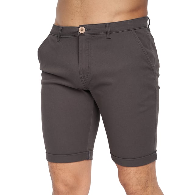 98% Polyester, 2% Elastane. Fabric: Canvas, Stretch. Design: Logo. Pockets: 2 Side Pockets, 2 Back Pockets, Jet Pocket, Buttoned. Fastening: Button, Zip Fly. Style: Chinos. Back Yoke, Belt Loops, Darted, Gripping Inner Waistband, Mock Horn Buttons, Self Fabric, Twin Needle Stitch.