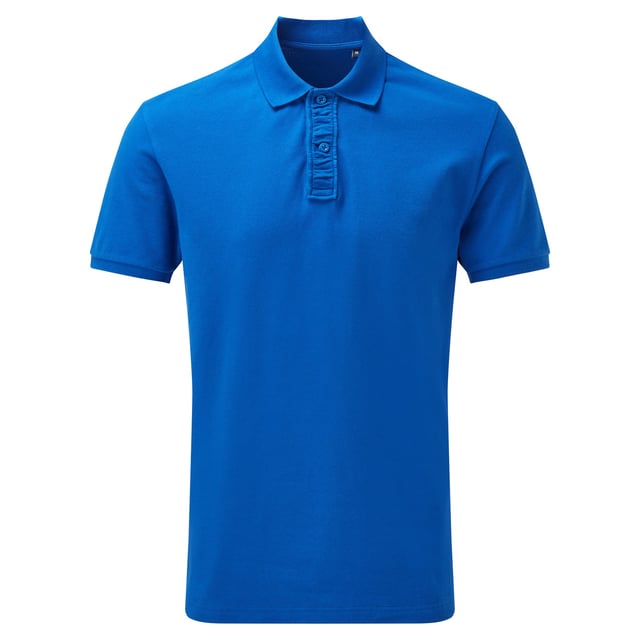 A classic fit polo made from a high stretch material, with a 2-button placket and gathered material detailing. Features short sleeves, side vents and a knitted collar and cuffs. Sizes (chest to fit): S (37in), M (40in), L (42in), XL (44in), XXL (47in), 3XL (49in). Materials: 97% cotton, 3% elastane.
