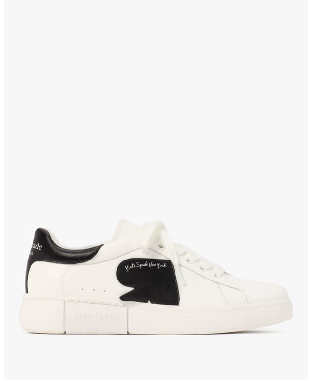Charli Smooth Leather Sneaker, Round Toe