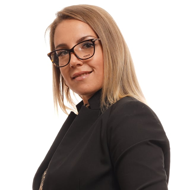 Polaroid Square Womens Dark Havana Glasses display picture 2