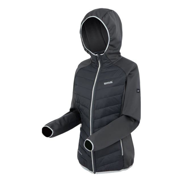 Material: Elastane, Polyamide, Polyester. Fabric: Down-Touch, Extol Stretch, Knitted. Design: Logo, Quilted. 235gsm. Fabric Technology: DWR Finish, Ergonomic, Flexible, Insulating, Warm-Backed, Warmloft. Compressible, Inner Zip Guard. Neckline: Hooded. Sleeve-Type: Long-Sleeved. Cuff: Stretch Binding. Hood Features: Grown On Hood, Stretch Binding. Pockets: 2 Side Pockets, Zip. Fastening: Zip. Hem: Stretch Binding. Sustainability: Made from Recycled Materials. 8 UK: 32 in. 10 UK: 34 in. 12 UK: 36 in. 14 UK: 38 in. 20 UK: 45 in. 22 UK: 48 in. 24 UK: 50 in. 26 UK: 52 in. 18 UK: 43 in. 16 UK: 40 in.