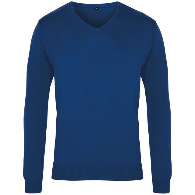 Mens long sleeve V neck sweater. Soft feel/Cotton rich yarn. Ideal for wearing with or without a tie. Fine gauge knit. Contemporary styling. Set in sleeves. 40°C Domestic wash. . Size Chest to fit XXS - 33”, XS - 35”, S - 37”, M - 39”, L - 41”, XL - 43”, 2XL - 45”, 3XL - 47”, 4XL - 49”. Fabric: 55% Cotton 45% Acrylic Weight: 12 Gauge Knit