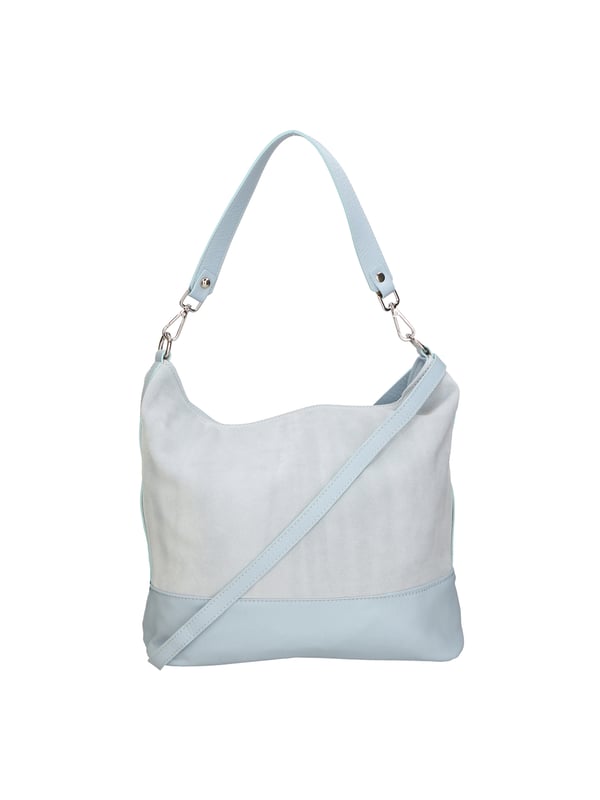 Mini bolso de mano para mujer, con compartimento único en piel de vacuno dólar con bandolera de cadena. Producto artesanal italiano en piel genuina dólar. Hecho en Italia.
