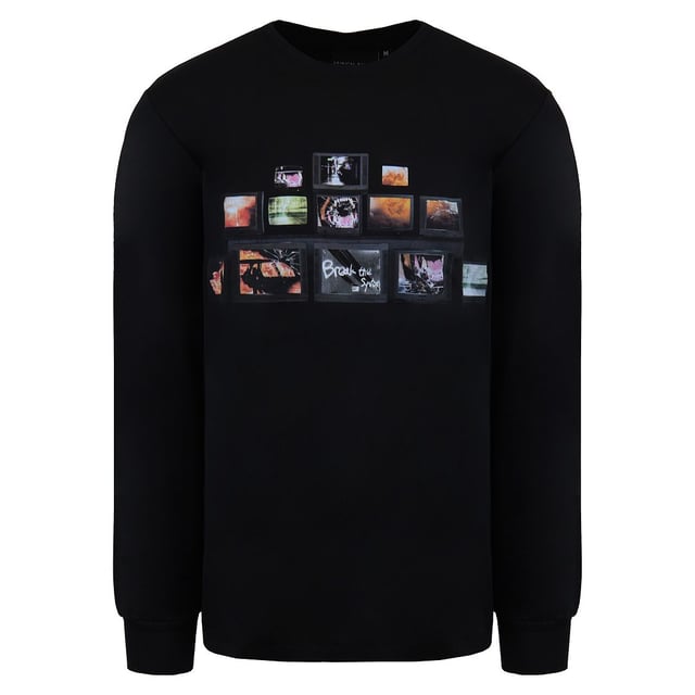 Criminal Damage Black TV Resolution Mens Cotton T-Shirt TVRLTB20