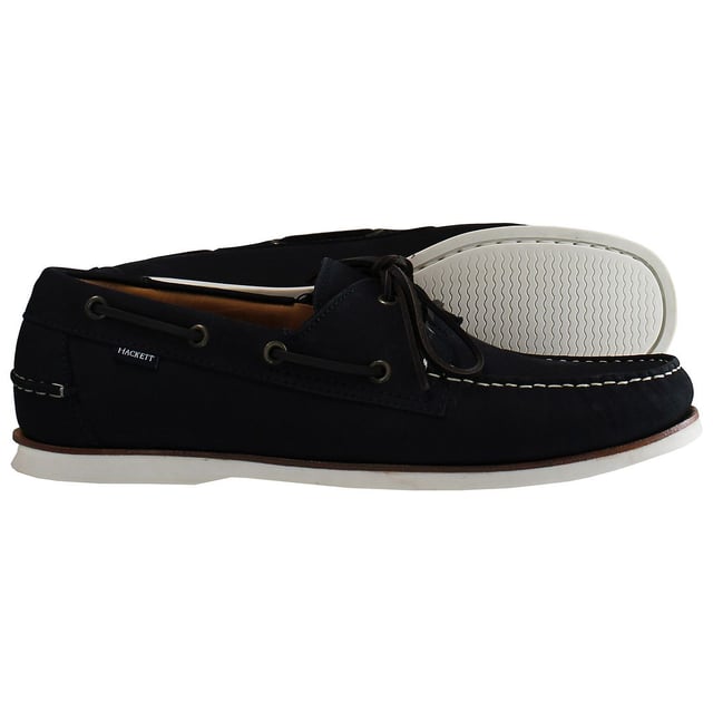 Hackett Aldeney Slip-On Blue Nubuck Leather Mens Shoes HMS20788_595