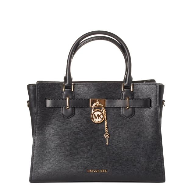 Bolso de mano Michael Kors con un diseño sofisticado y funcional, ideal para cualquier ocasión. Este bolso para mujer es el accesorio perfecto para complementar cualquier look con un toque de elegancia.

Características:

- Bolso elegante para mujer con un diseño estructurado y acabado liso que aporta un estilo refinado.
- Cierre principal magnético que facilita un acceso rápido y seguro.
- Adorno frontal decorativo de candado y llave, sumando un detalle icónico a este bolso MK.
Grabado de la marca en metal, un distintivo exclusivo de los bolsos para mujeres de Michael Kors.
Interior organizado con:
- 1 bolsillo abierto para artículos de fácil acceso.
- 1 bolsillo con cierre para mayor seguridad.
- Forro interior.
- Asas superiores fijas, permitiendo llevarlo como bolso de mano para mujer con comodidad.
- Correa ajustable y extraíble, convirtiéndolo en un bolso bandolera para mujer versátil y práctico.
- Detalles metálicos dorados que aportan un toque sofisticado y distintivo.

Un bolso elegante para mujer que combina estilo y funcionalidad. Perfecto como bolso de mano o bolso bandolera Michael Kors, es el accesorio imprescindible para elevar cualquier look con un toque de modernidad y sofisticación.
 Medidas: 34 x 14 x 26 cm
 Composición: 100% Piel
 Cuidados:
- Limpiar con un paño suave y ligeramente húmedo.
- Evitar el contacto prolongado con agua, perfumes o productos químicos.
- Evitar la exposición directa y prolongada al sol o fuentes de calor.