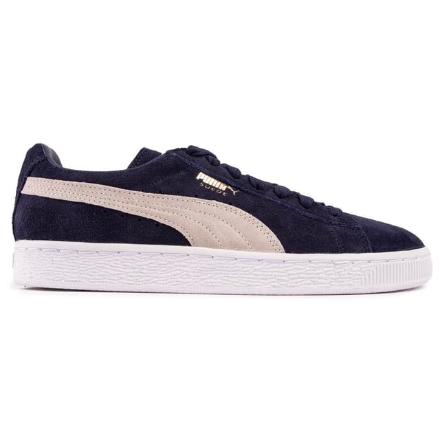 Die Puma Suede Classic ist eine ikonische Low-Rise-Silhouette, die die Bar für lässige Trainer Stile, hier für die jüngere Träger gesetzt hat. Diese Iteration verfügt über eine blaue Wildleder Obermaterial mit dem klassischen Puma Branding auf dem renommierten rutschfeste Gummilaufsohle.