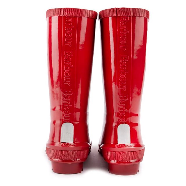 Barbour sales wellies red