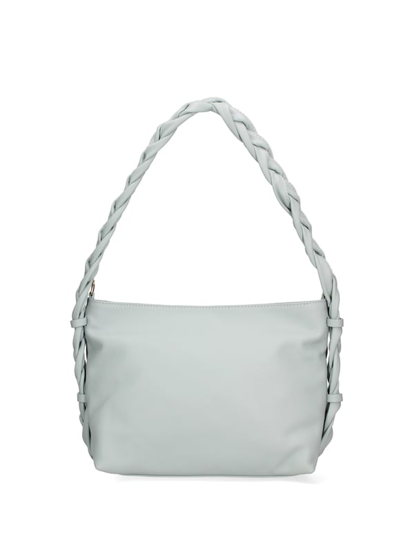 Bolso bandolera para mujer. El cierre es con cremallera. Los bolsillos internos son uno con cremallera. Los bolsillos externos están ausentes. La bandolera es ajustable y extraíble en piel. El mango es de cuero. Hay un compartimento interno. El material exterior es piel auténtica sauvage. Internamente está forrado en tejido 70% algodón - 30% poliéster. Medidas: 26x22x9 cm. Hecho en Italia