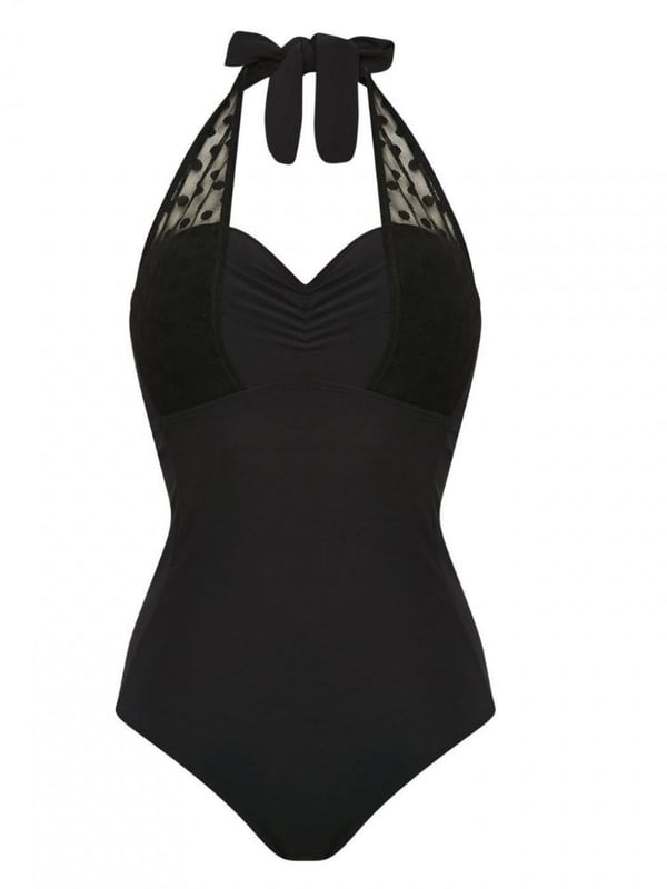 Figleaves icon cheap mesh shaping swimsuit