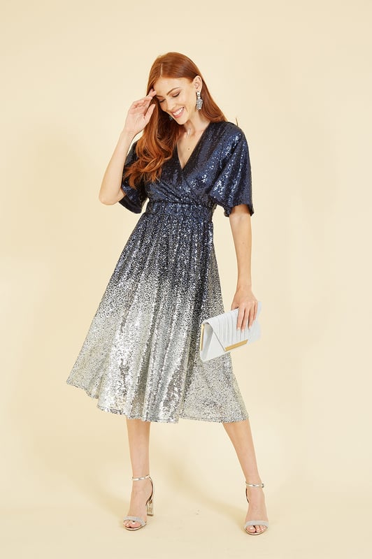Topshop ombre sequin dress sales