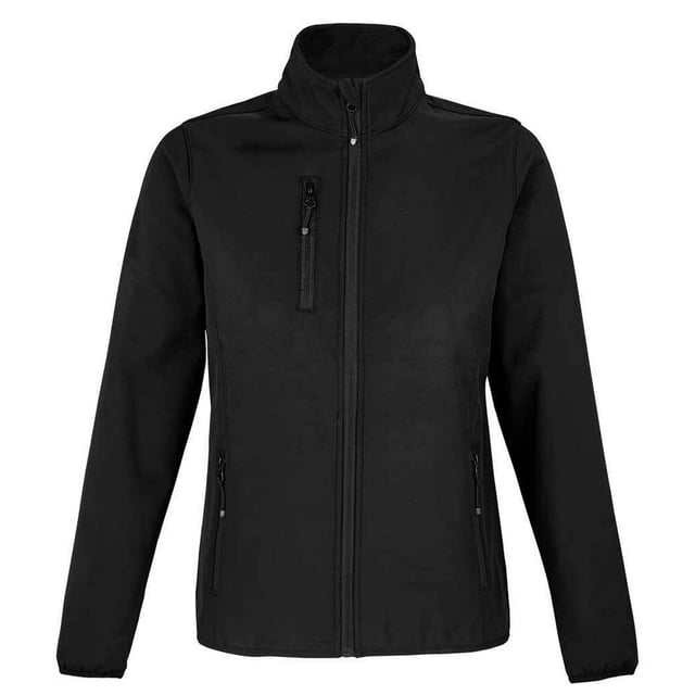 Buitenmaterialen: 94% Gerecycleerd Polyester, 6% Elastaan. Voering: 100% polyester. Voering: Polar Fleece. Stof: Softshell, Stretch, Drievoudig gelaagd. Ontwerp: Eenvoudig. 270gsm. Stoftechnologie: Ademend, Douchebestendig, Waterdicht, Winddicht. Kinbeschermer, binnenritsbescherming, afscheurbaar etiket. Manchet: Elastiek. Mouwtype: Met lange mouwen. Halslijn: Staande Kraag. Zakken: 2 Zijzakken, 1 Borstzak, Rits. Bevestiging: Volledige ritssluiting. Zoom: Elastisch. Duurzaamheid: ACCORD, Amfori, BSCI, Fair Wear Approved, GRS Certified, Oeko-Tex Standard 100 Certified, PETA-Approved Vegan, REACH, Sustainable Materials..