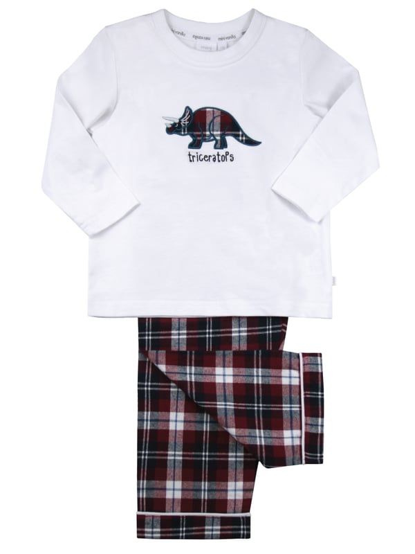 Boys plaid pyjamas top