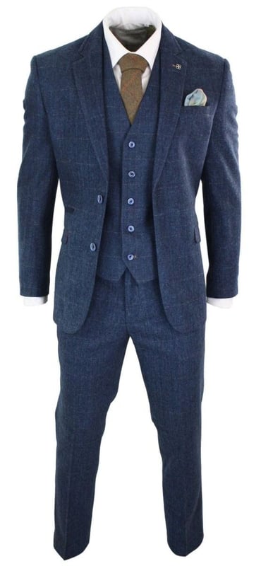 AeoTeokey Mannen Vintage pak broek visgraat Tweed jurk broek dikke wol geplooide voorkant Regular Fit, Grijs, 40W / 30L