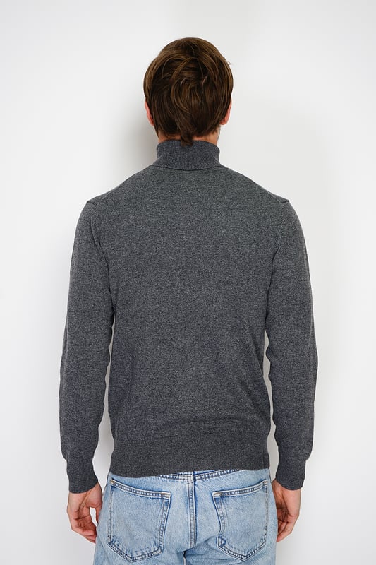 William de Faye – Rollkragenpullover – Dunkelgrau