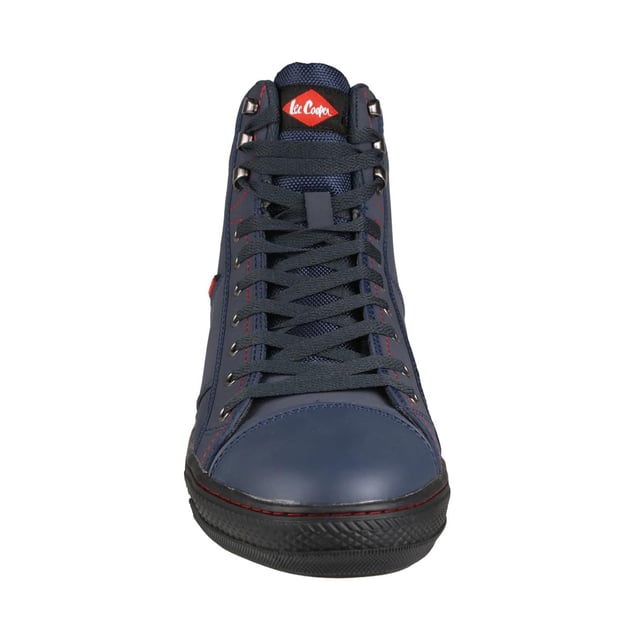 Upper: Nubuck, PU (Polyurethane). Lining: Woven. Insole: Textured. Midsole: Phylon. Outsole: Acid Resistant, Oil Resistant, Rubber, Slip Resistant. 7 Eyelets. Toe Protection (Joules): 200. Fabric Technology: Breathable, Flexible, Lightweight. Energy Absorbent Heel, Moulded, Padded Ankle, Padded Collar, Pull Tab. Flat. Cut: Ankle High. Design: Logo, Plain. Conforms to Safety Standard: EN-ISO 20345-SB SRA. Toe Style: Steel Toe Cap. Fastening: Lace Up, Slip-In.