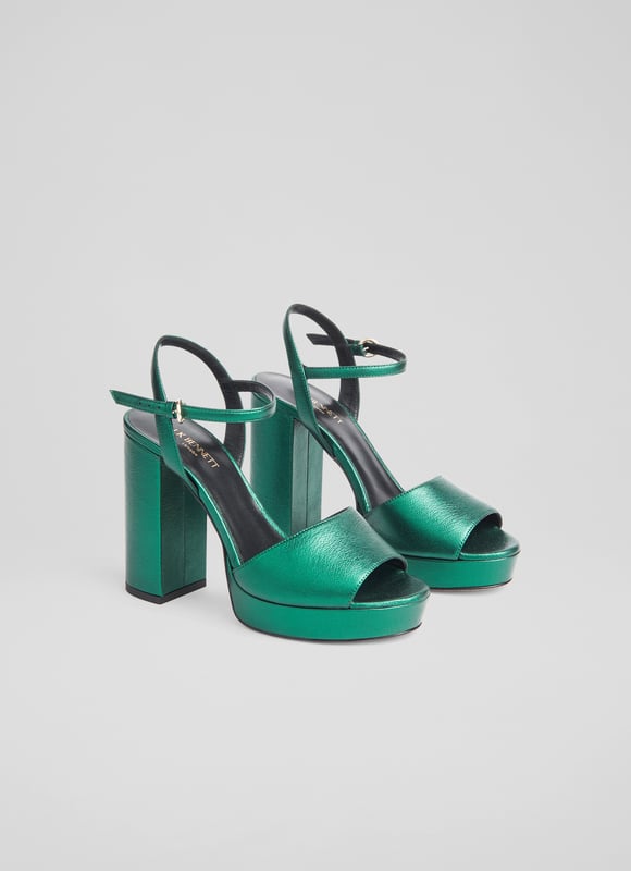 Lk bennett green sandals top