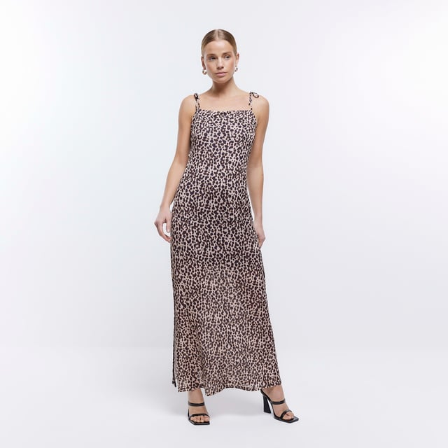 River island animal print cheap maxi dress