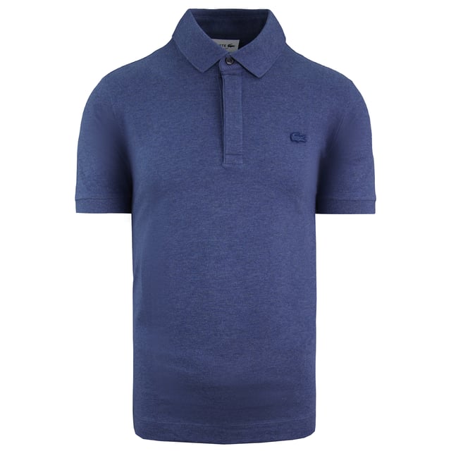 Lacoste Paris Polo Regular Fit Short Sleeve Mens Blue Polo Shirt PH5522 RUQ