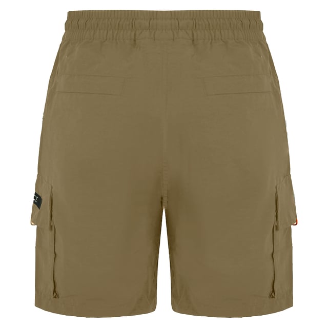 Nicce Stretch Waist Beige Mens Reflective Meru Cargo Shorts 211 1