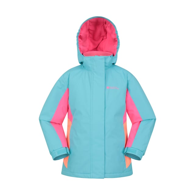 Lining: Fleece. Design: Contrast, Logo. Fabric Technology: Durable, DWR Finish, Snowproof, Water Resistant. Cuff: Elasticated, Touch Fastening Tab. Neckline: Hooded. Insulated, Snowskirt. Sleeve-Type: Long-Sleeved. Hood Features: Adjustable, Grown On Hood. Pockets: 2 Side Pockets, Zip, 1 Internal Pocket. Fastening: Full Zip, Stud, Touch Fastening. 11-12 Years: 30.5 in. 13 Years: 33 in. 7-8 Years: 26 in. 9-10 Years: 28.5 in. 5-6 Years: 24 in. 2-3 Years: 21.5 in. 3-4 Years: 22.5 in.