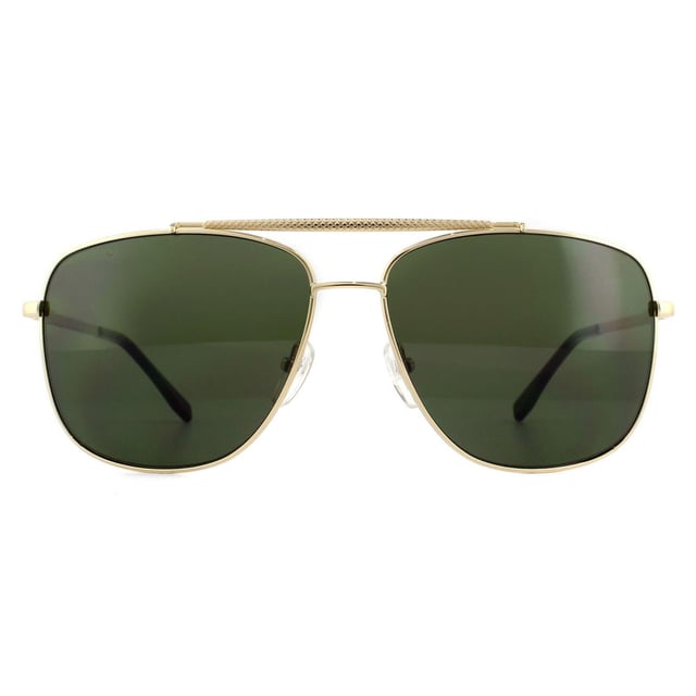Lacoste Sunglasses L188S 035 Light Gunmetal Grey feature a textured prominent top brow bar and matching temples with the Lacoste lettered logo for a classic modern look.