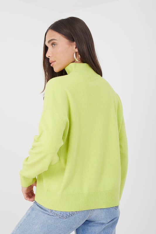 Elevate your everyday style with this knitted jumper from Brave Soul. This cosy stylish jumper features a half zip fastening and ribbed collar and cuffs. Team with a pair of jeans for effortless style. Model wears UK size S.