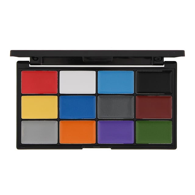 Revolutions ultimate face paint palette has all the colours you will need for the great look that you will be inspired to create. Happy painting and you will be spoilt for choice with this Cruelty Free and Vegan palette..