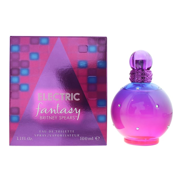 Electric Fantasy, launched in 2021, is an invigorating  fragrance for women by Britney Spears. This is perfect for all the year from spring to autumn and even into winter and can be worn all through the day and night. This fragrance contains Top Notes of Passionfruit and Pink  Pepper with Heliotrope and Jasmin at its heart. The Base notes of this fragrance are Ambroxan and Benzoin.