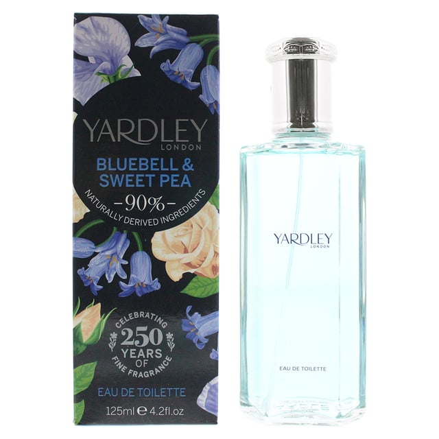 Bluebell & Sweet Pea by Yardley is a fruity floral fragrance for women. Top notes are bergamot, lemon and cassis. Middle notes are bluebell, jasmine, rose, lily-of-the-valley and peony. Base notes are sweet pea, vanilla and musk.