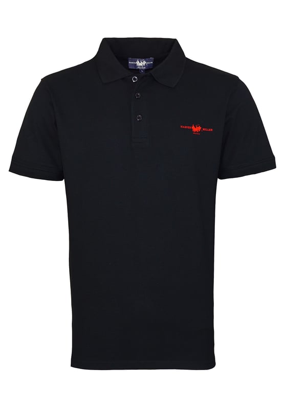 Herenpoloshirt met logoprint op de borst. Ideaal voor het warme seizoen voor sport en vrije tijd.