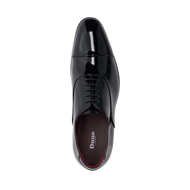 Dune Mens Secrecy - Lace-Up Oxford Shoes Formal settings call for our Secrecy pair, designed in soft, matte leather. This sophisticated style has a slim silhouette and laces up to fasten. Ideal for the office or special events.
