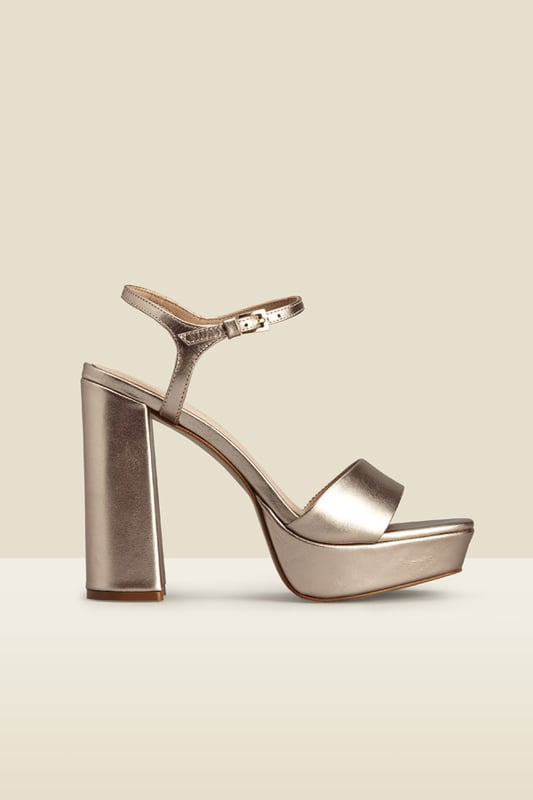 Rose gold cheap shoes platform